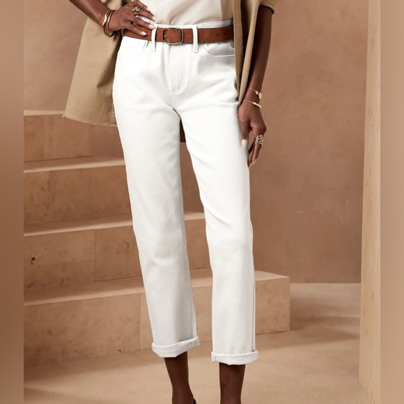 BANANA REPUBLIC CONTEMPORARY SILHOUETTE TAILORED GIRLFRIEND JEANS SIZE 29/8 NWT - Picture 3 of 9